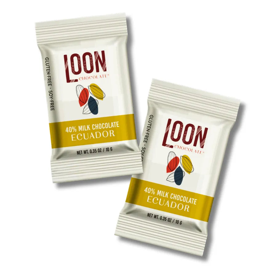 Ecuador 40% Milk Chocolate Mini Bar   0.35 oz
