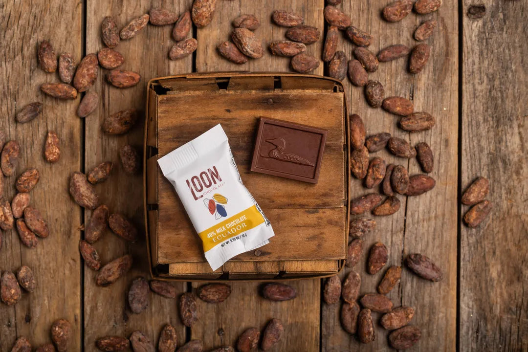 Ecuador 40% Milk Chocolate Mini Bar   0.35 oz