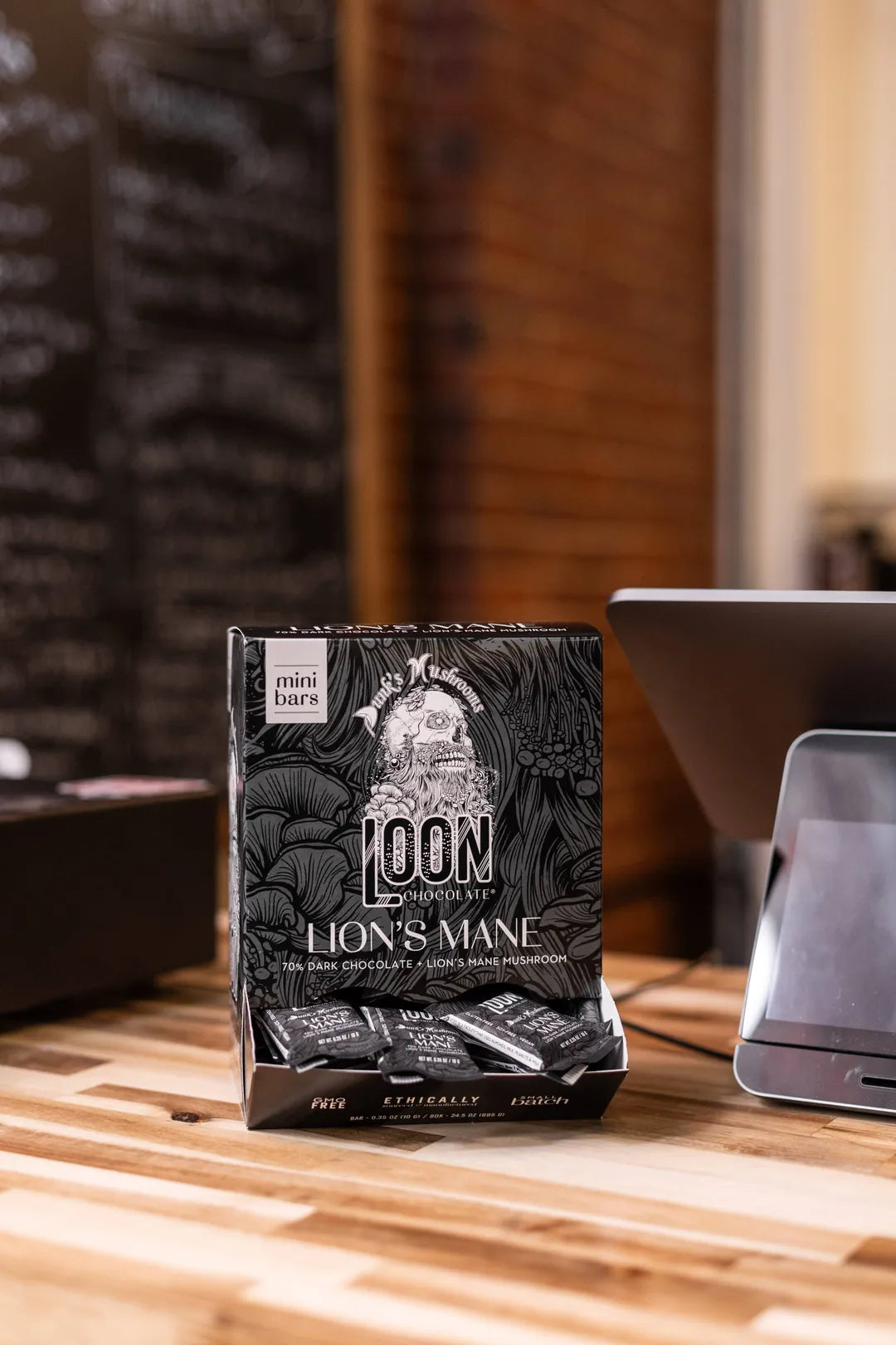 Lion's Mane Dark Chocolate Mini Bar   0.35 oz