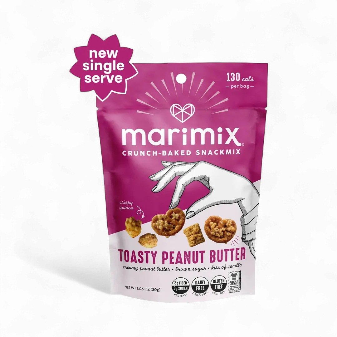 Marimix Crunch-Baked Snackmix - Toasty Peanut Butter - Minis - 1.06oz
