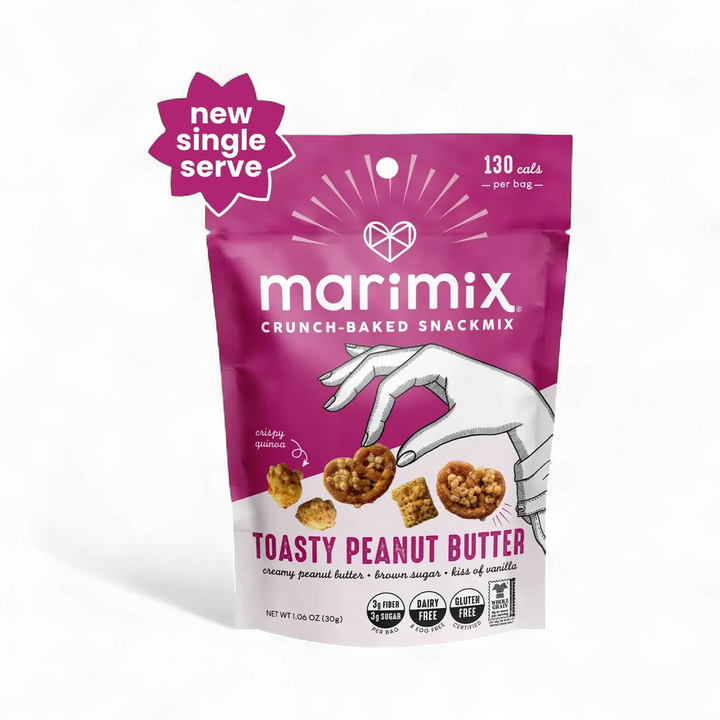 Marimix Crunch-Baked Snackmix - Toasty Peanut Butter - Minis - 1.06oz