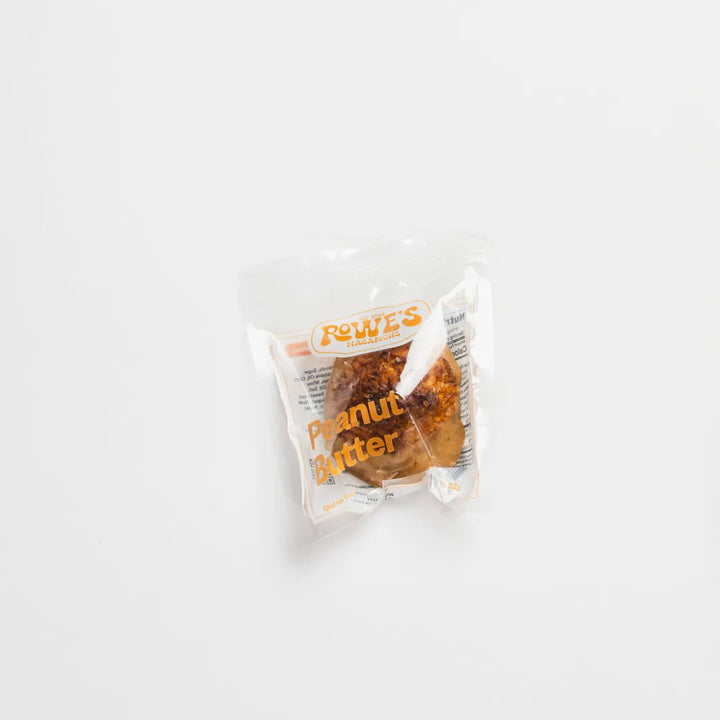 Rowe's Peanut Butter Dipped Macaroons