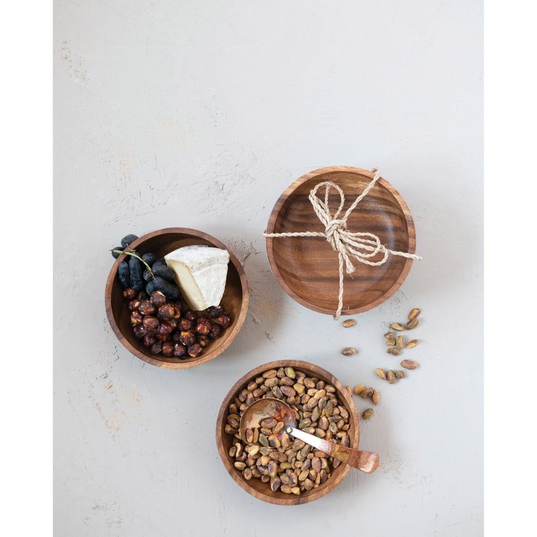 Acacia Wood Bowl Set - SEARED LIVING