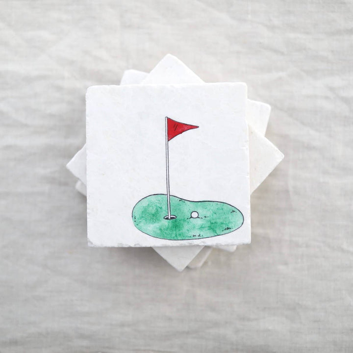 Golf Marble Coaster - SEARED LIVING