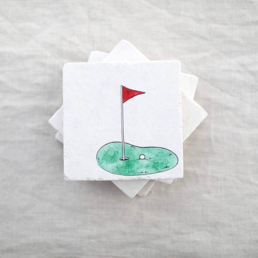 Golf Marble Coaster - SEARED LIVING