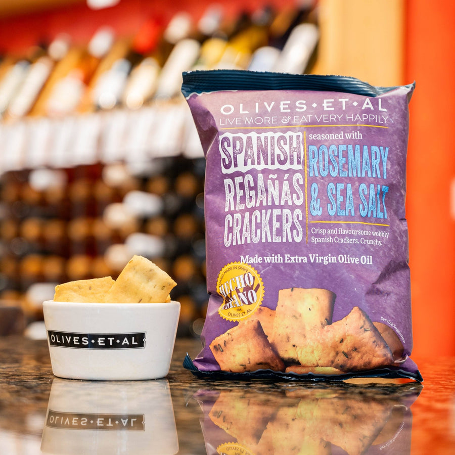 Rosemary & Sea Salt Regañas Crackers - SEARED LIVING